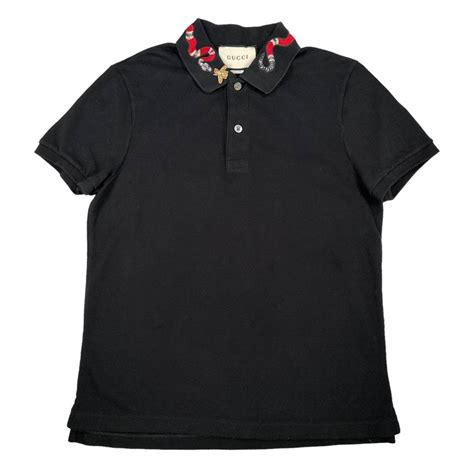 boys gucci polo shirt|Gucci polo snake collar.